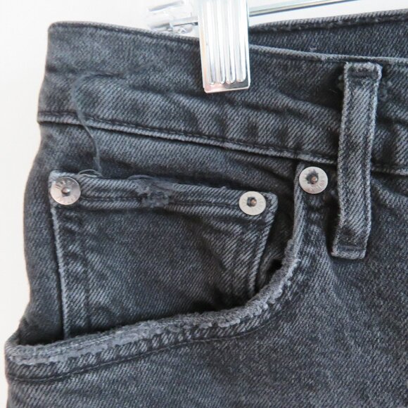 AGOLDE Riley High Rise Straight Crop (Stretch) Jeans in Panoramic Black Size 31 - Picture 5 of 14